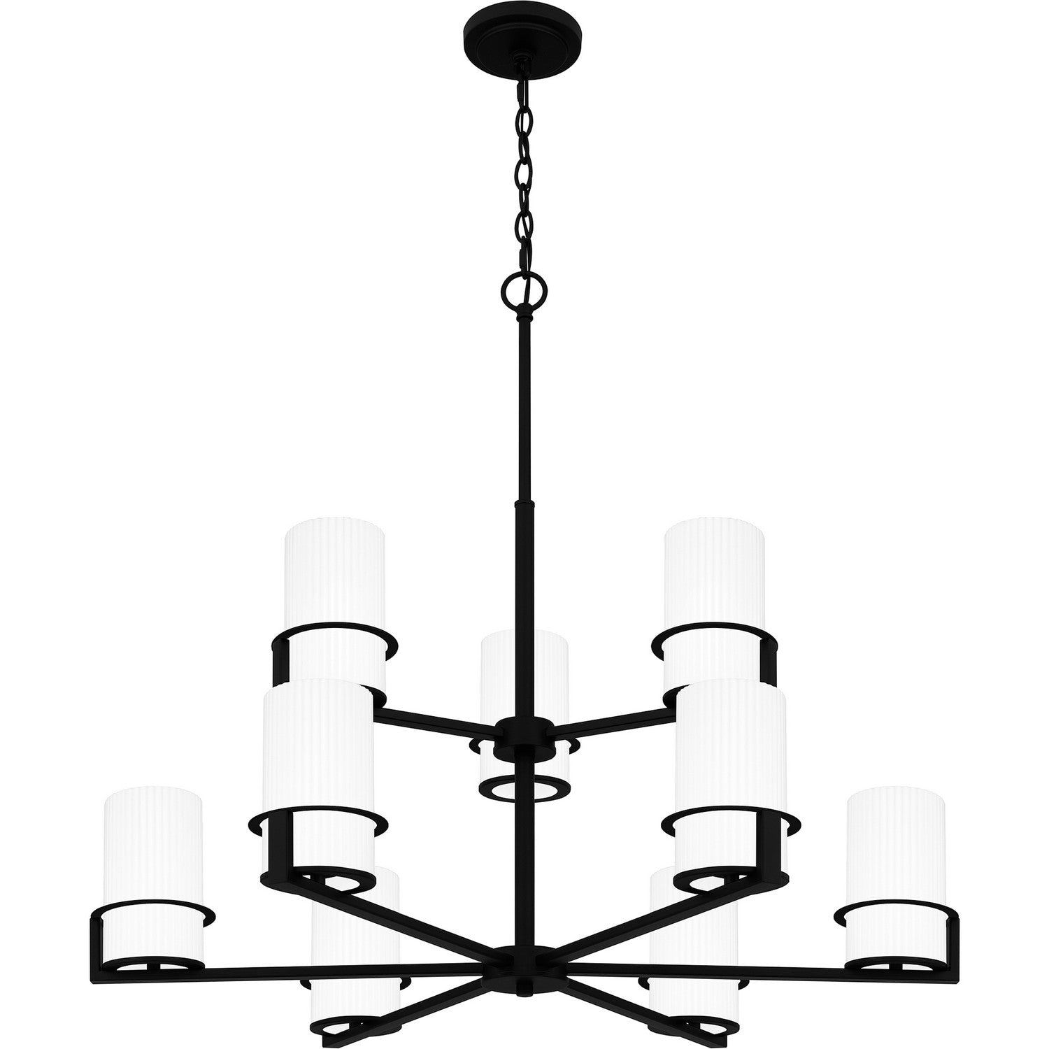 Quoizel - SEY5032MBK - Nine Light Chandelier - Seymour - Matte Black