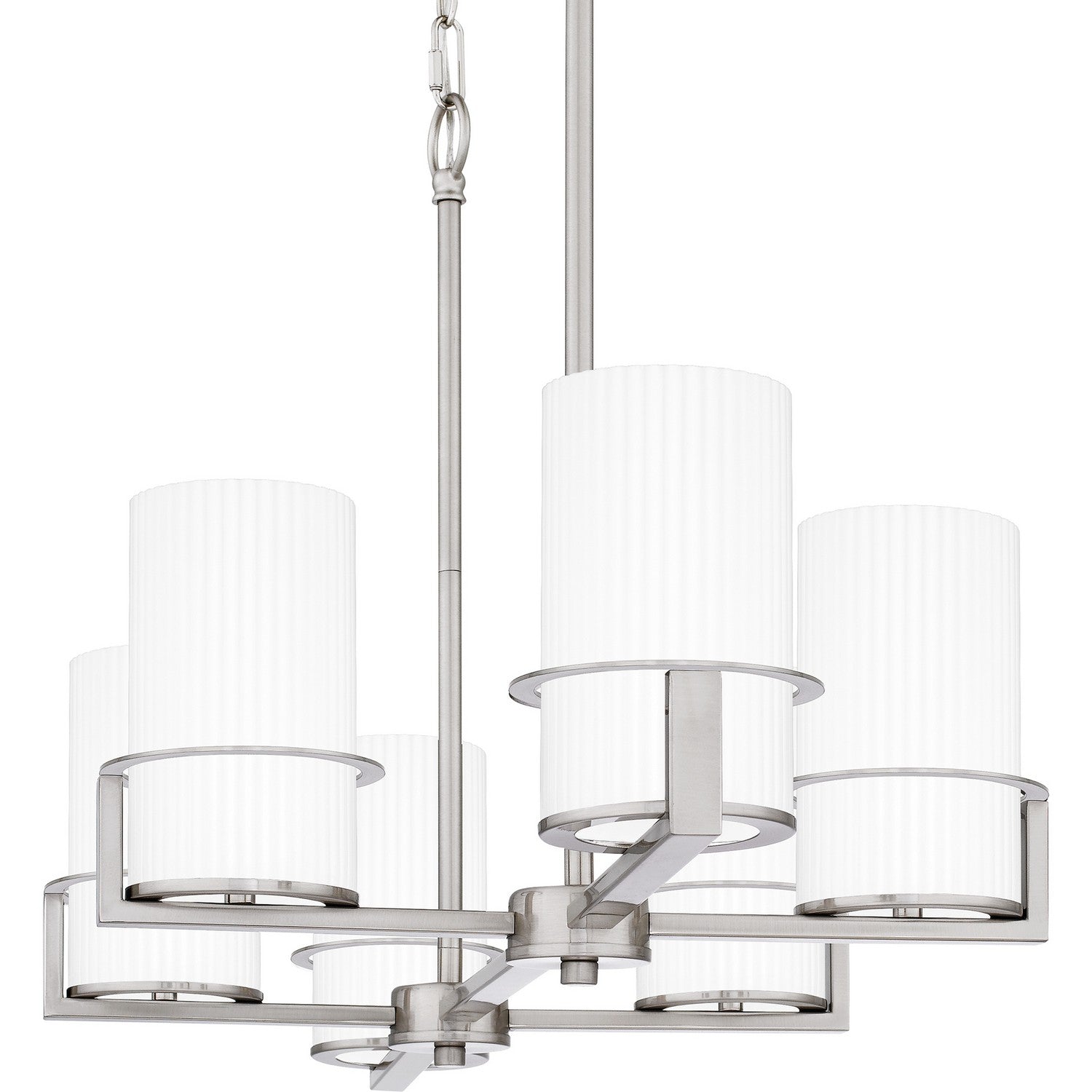 Quoizel - SEY636BN - Six Light Linear Chandelier - Seymour - Brushed Nickel