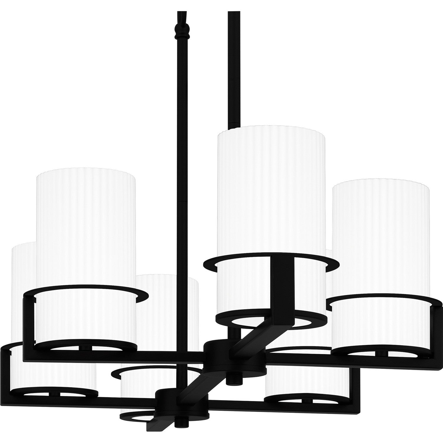 Quoizel - SEY636MBK - Six Light Linear Chandelier - Seymour - Matte Black