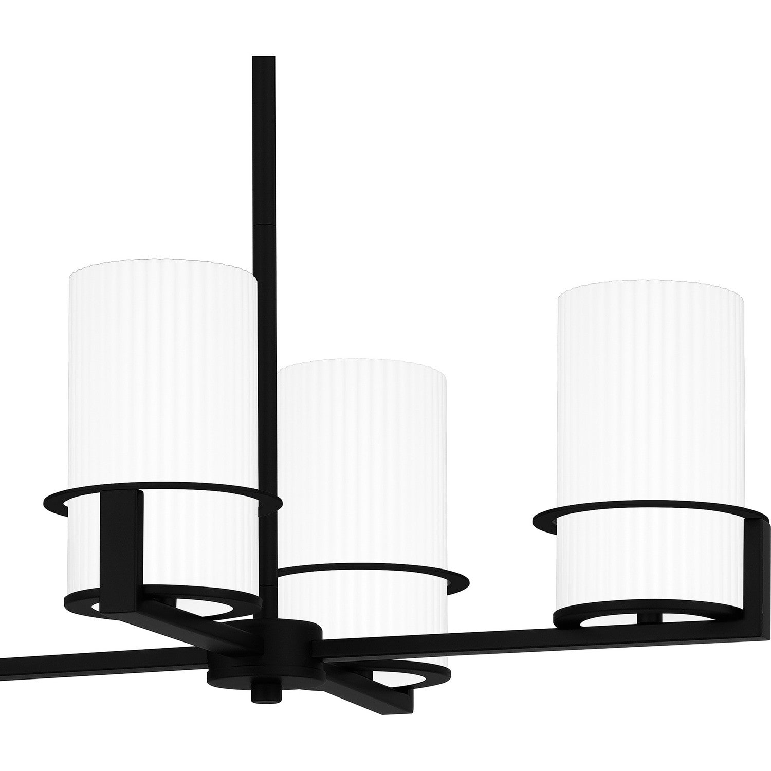 Quoizel - SEY636MBK - Six Light Linear Chandelier - Seymour - Matte Black