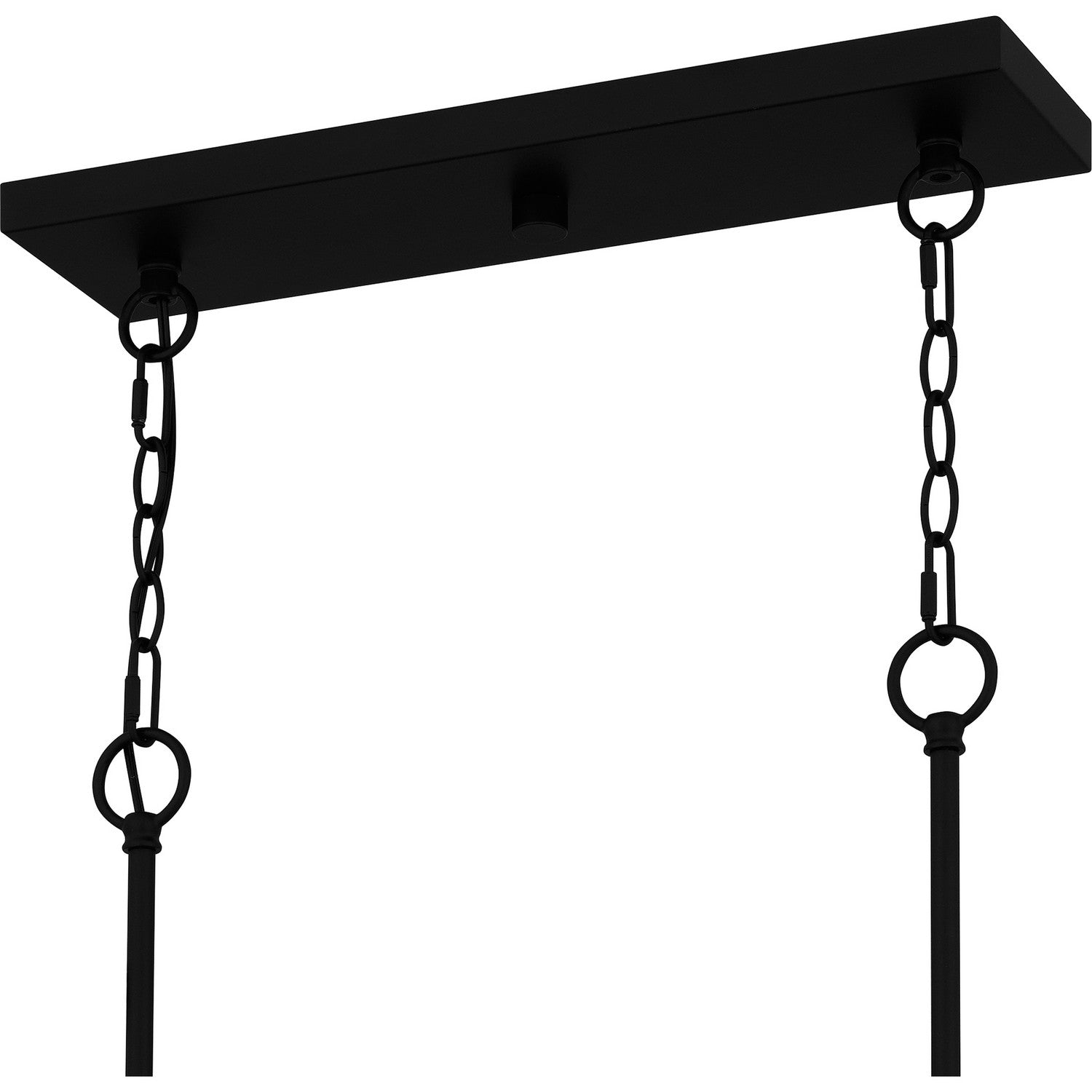 Quoizel - SEY636MBK - Six Light Linear Chandelier - Seymour - Matte Black