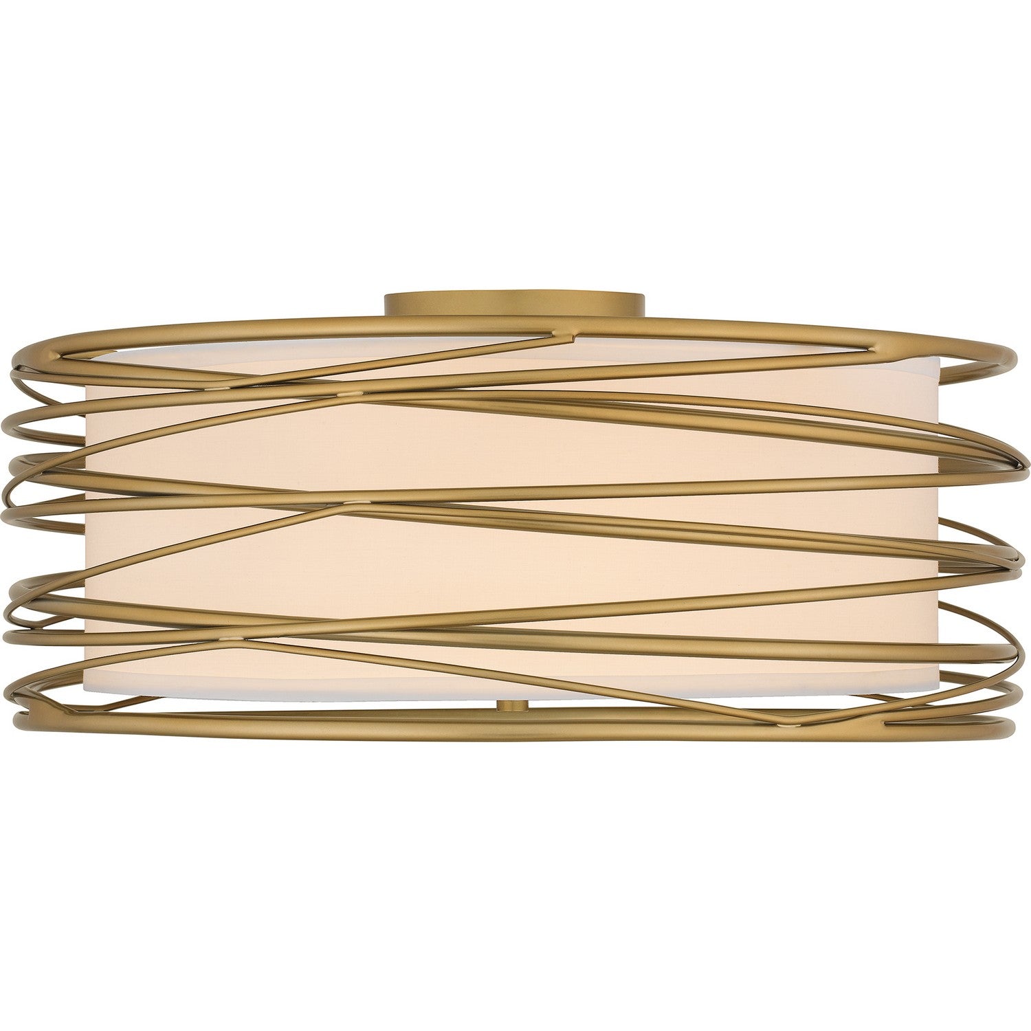 Quoizel - SPL1720LG - Three Light Semi Flush Mount - Spiral - Light Gold