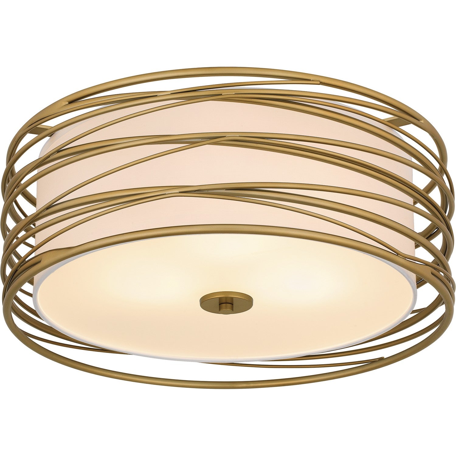 Quoizel - SPL1720LG - Three Light Semi Flush Mount - Spiral - Light Gold