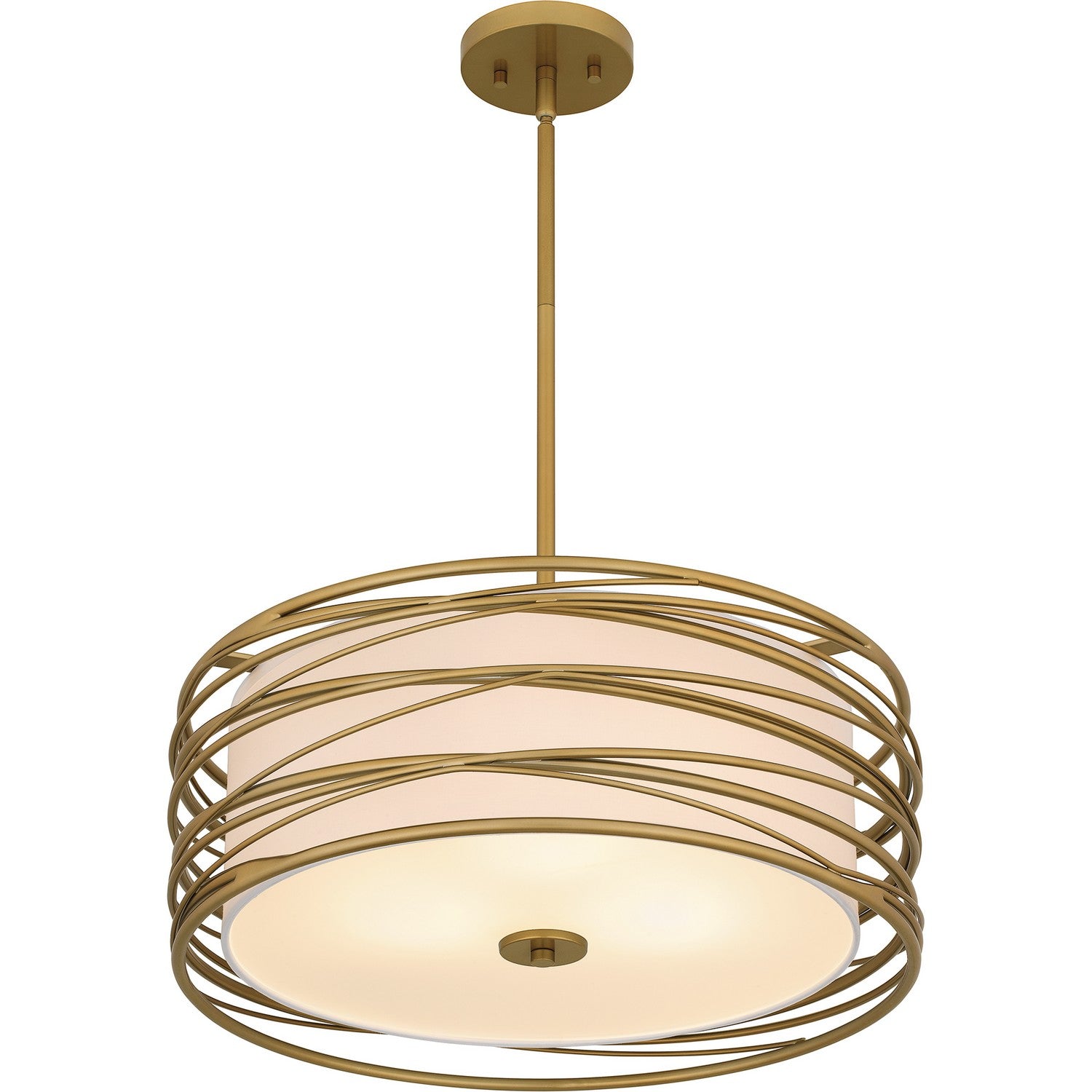 Quoizel - SPL2820LG - Three Light Pendant - Spiral - Light Gold