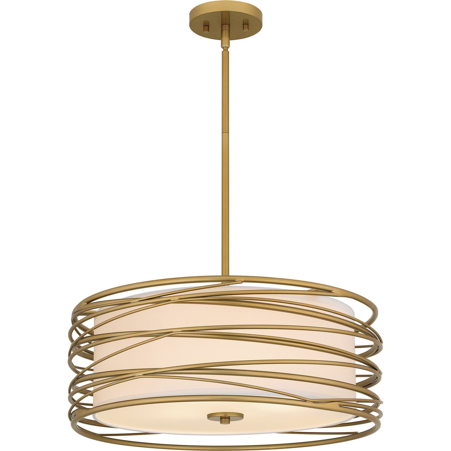 Quoizel - SPL2820LG - Three Light Pendant - Spiral - Light Gold
