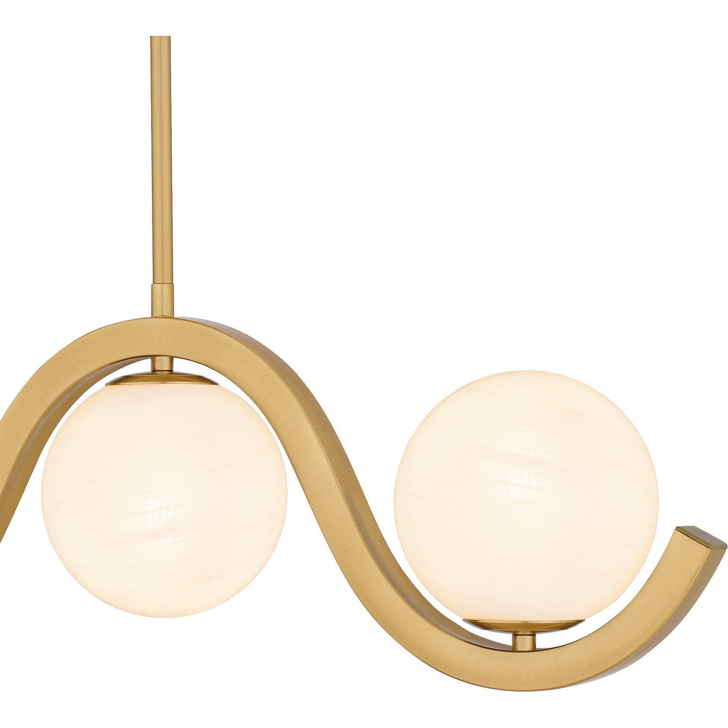 Quoizel - SRI551AB - Five Light Linear Chandelier - Spherical - Aged Brass