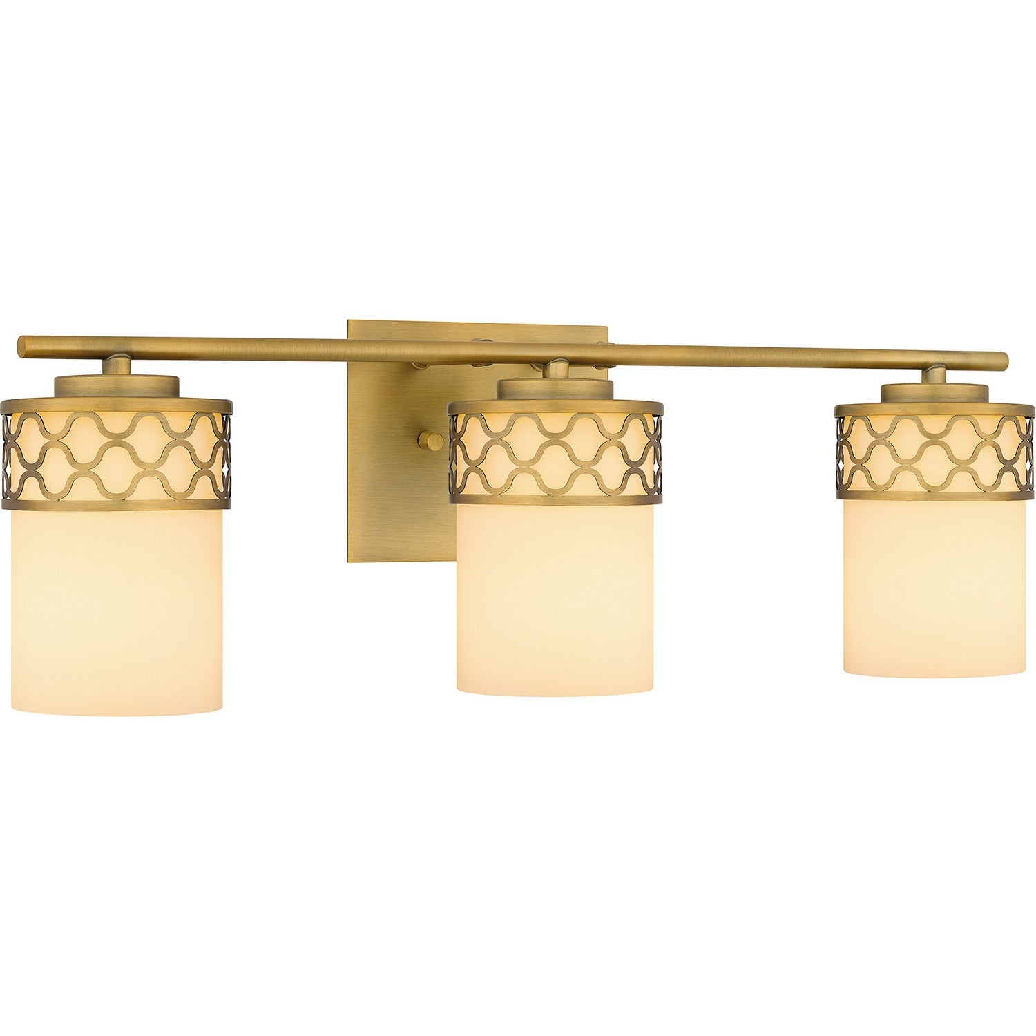 Quoizel - TEN8624AB - Three Light Bath - Tenley - Aged Brass