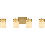 Quoizel - TEN8632AB - Four Light Bath - Tenley - Aged Brass