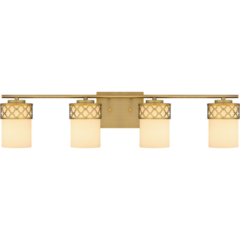 Quoizel - TEN8632AB - Four Light Bath - Tenley - Aged Brass