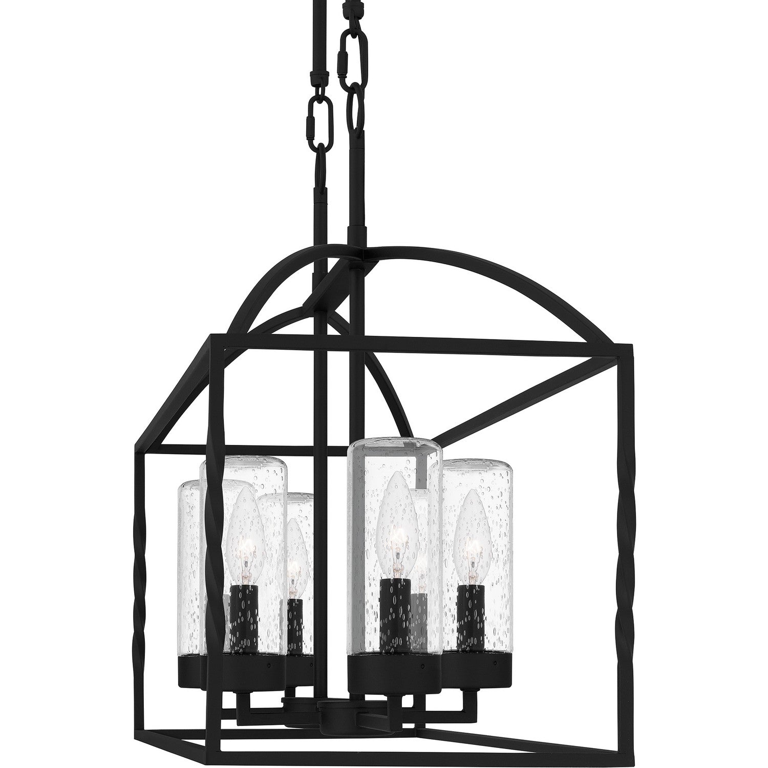 Quoizel - THA3536EK - Six Light Outdoor Linear Chandelier - Thatcher - Earth Black