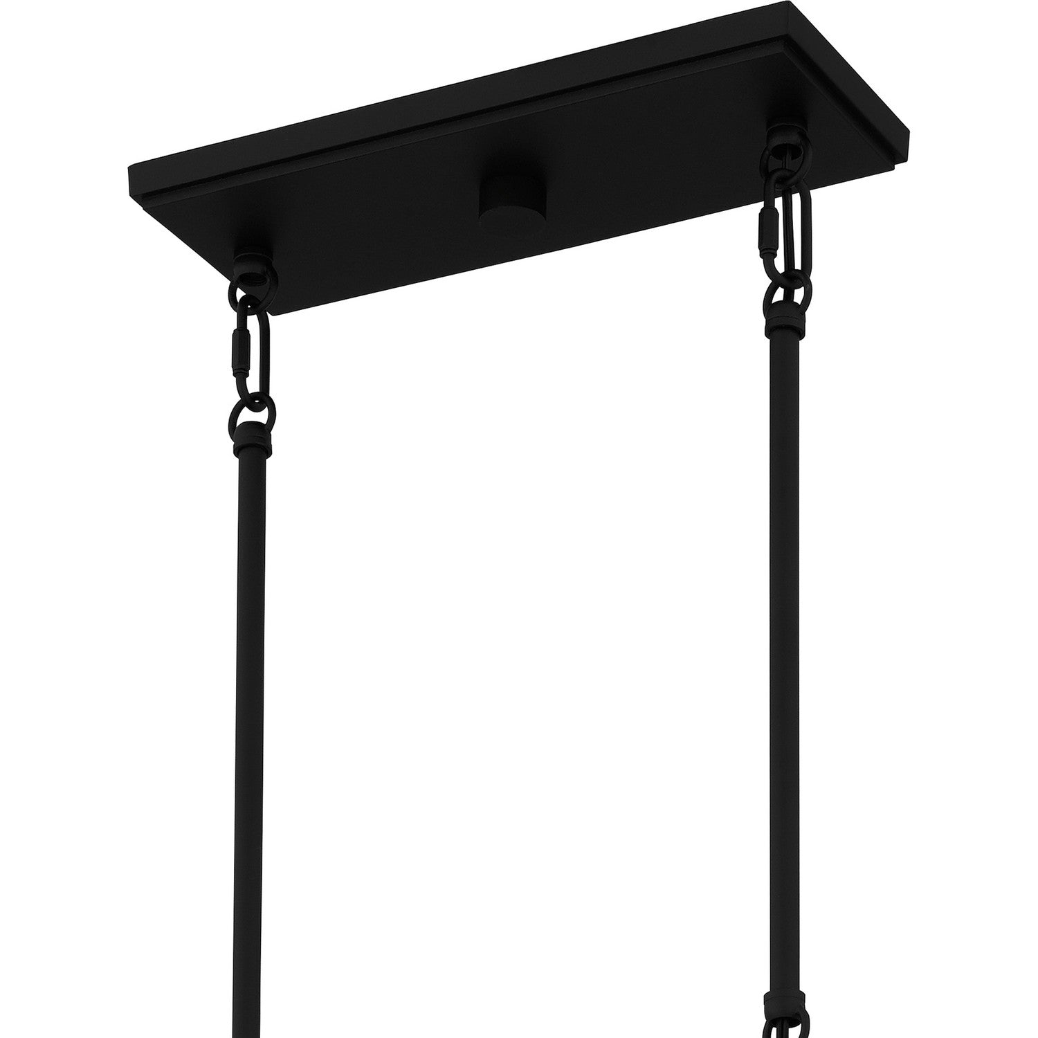 Quoizel - THA3536EK - Six Light Outdoor Linear Chandelier - Thatcher - Earth Black