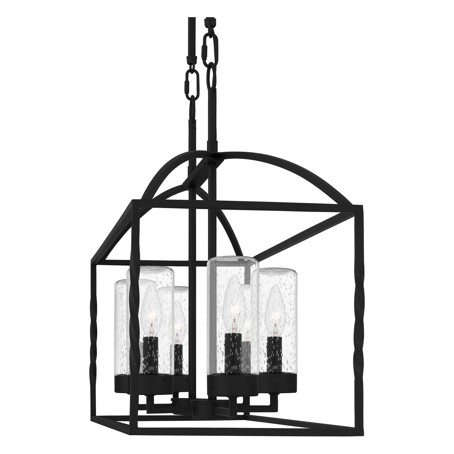 Quoizel - THA636EK - Six Light Linear Chandelier - Thatcher - Earth Black
