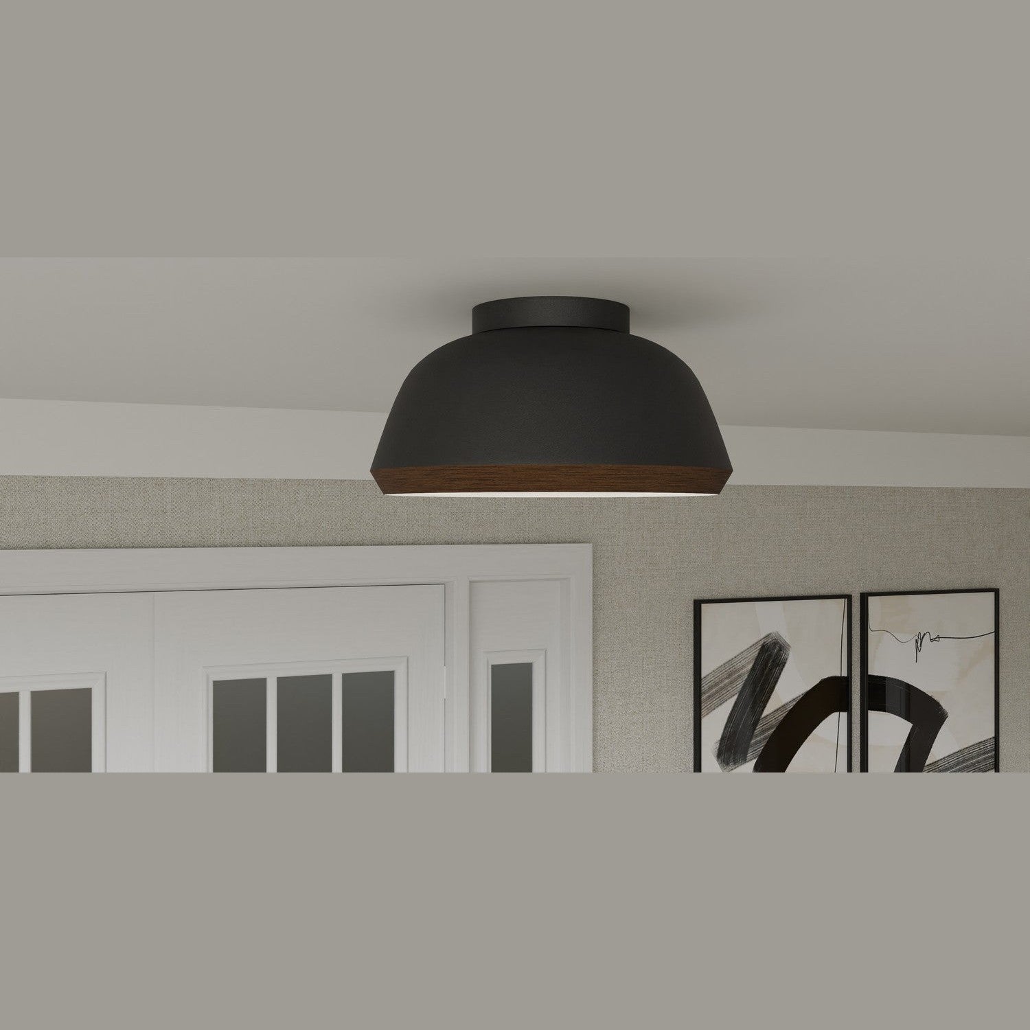 Quoizel - TMR1616MBK - Three Light Flush Mount - Tamara - Matte Black