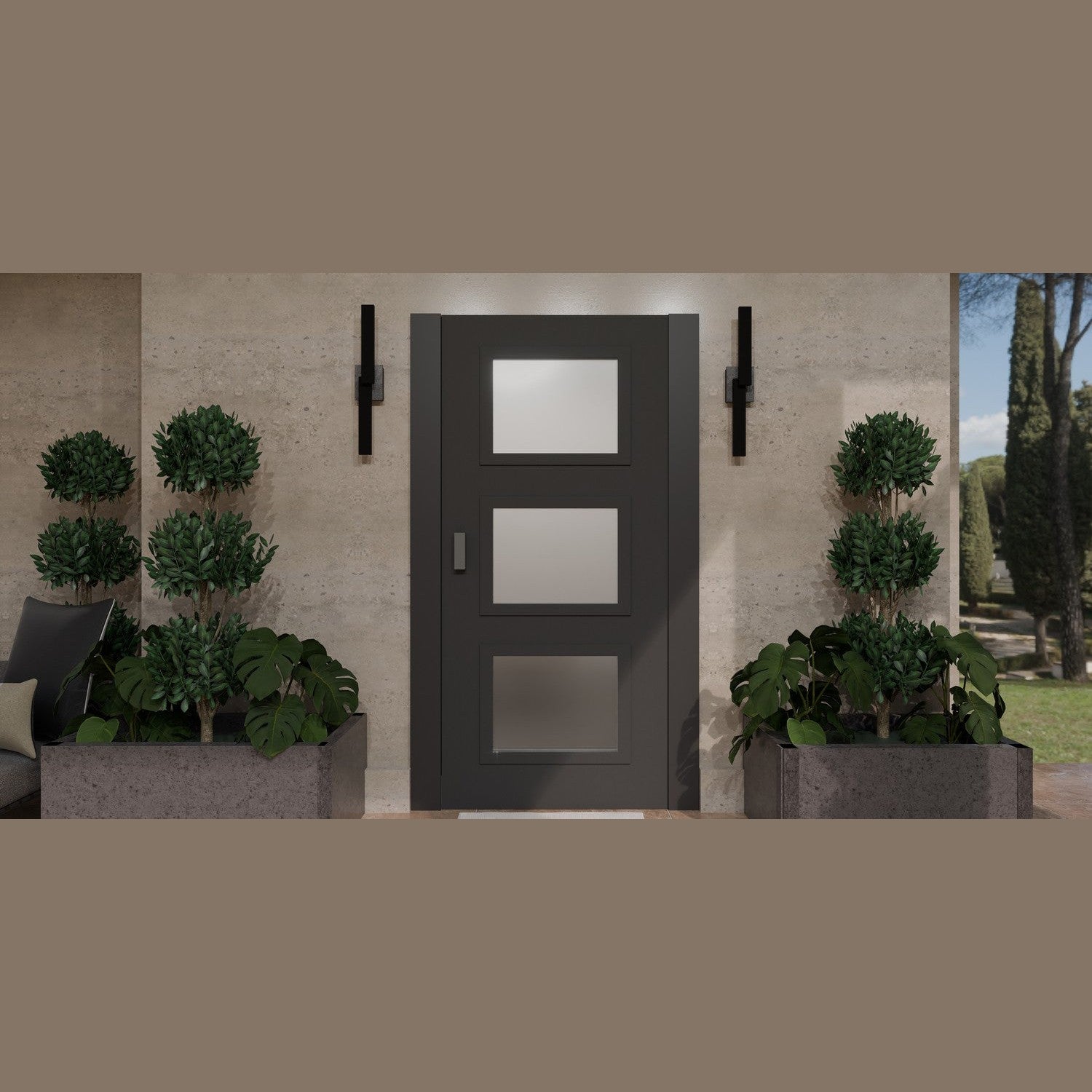 Quoizel - TOD8404EK - LED Outdoor Wall Mount - Todman - Earth Black