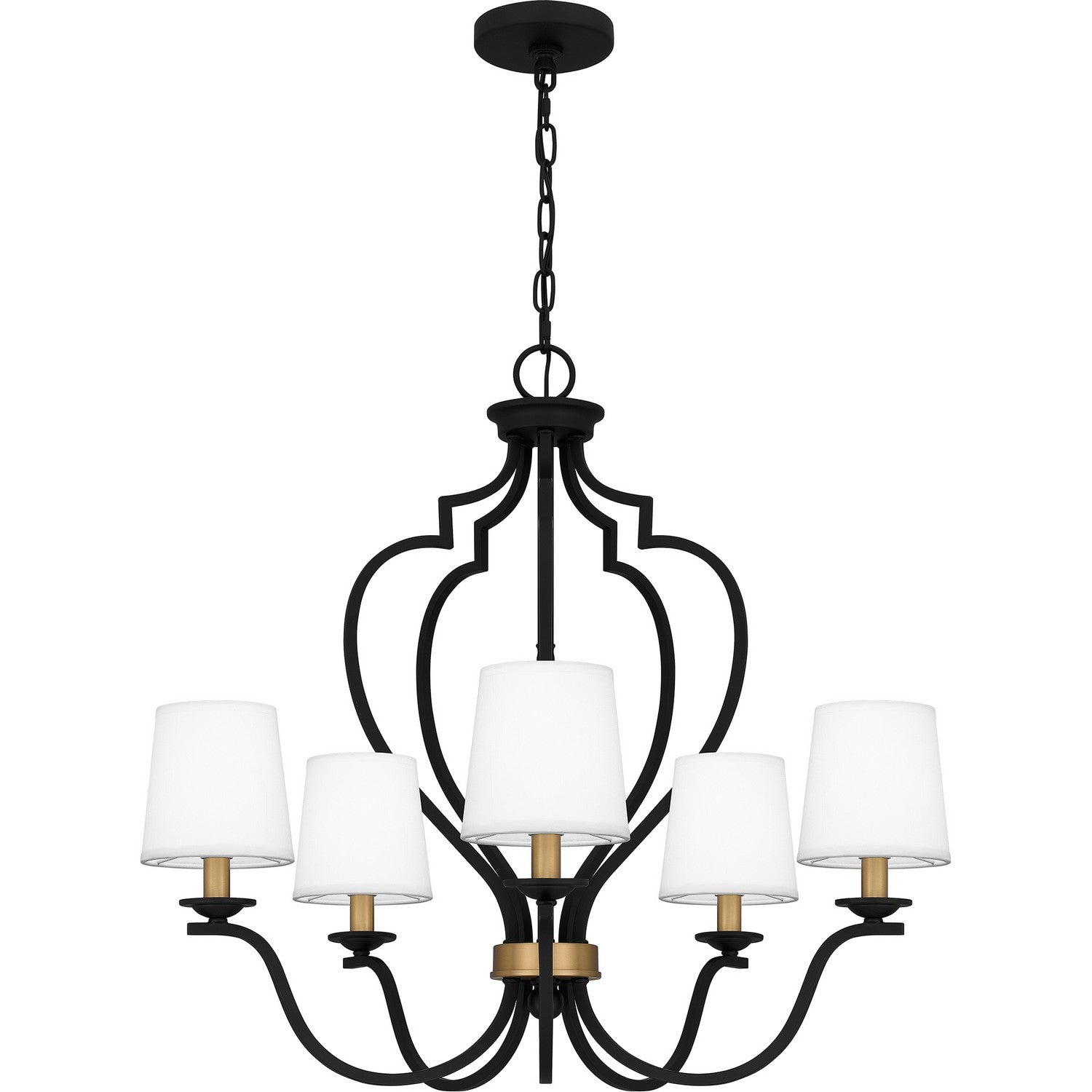 Quoizel - WIL5027MBK - Five Light Chandelier - Wilkins - Matte Black