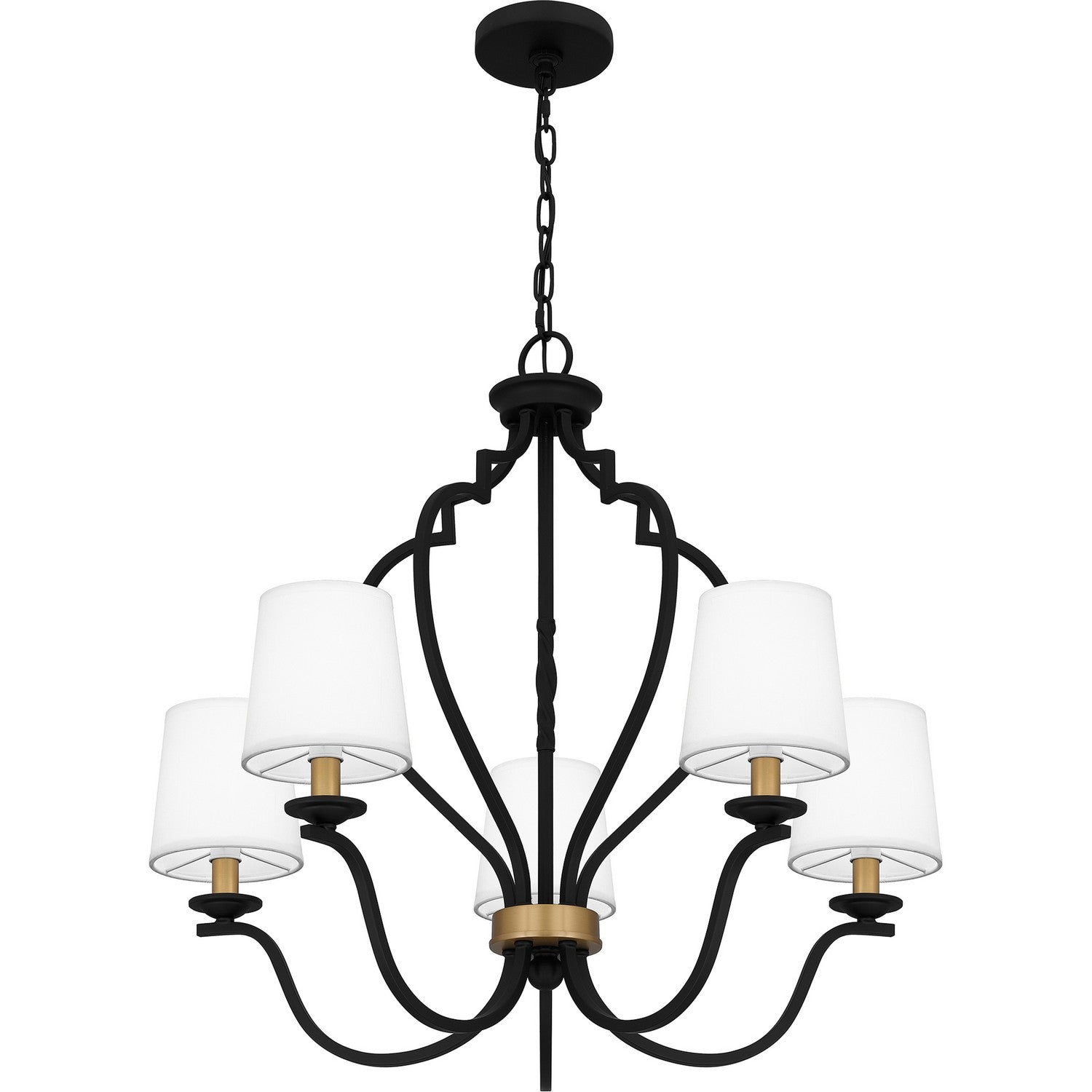 Quoizel - WIL5027MBK - Five Light Chandelier - Wilkins - Matte Black