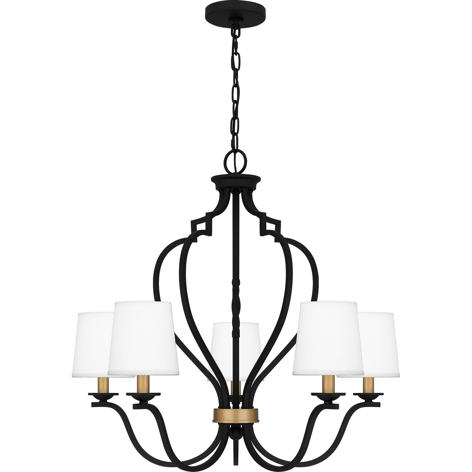 Quoizel - WIL5027MBK - Five Light Chandelier - Wilkins - Matte Black