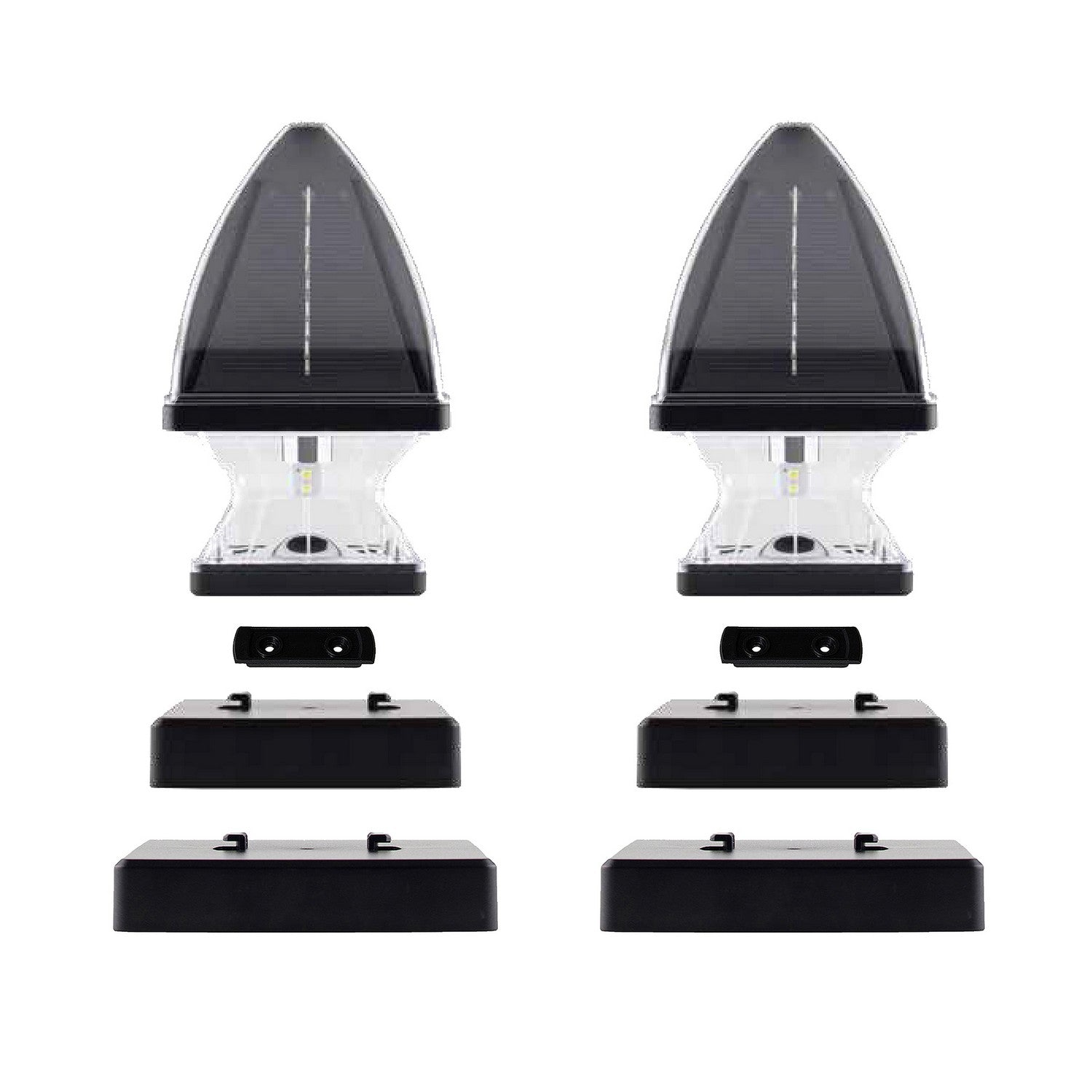 Gama Sonic - 143iP2900KIT - Post Cap Light Kit - Black