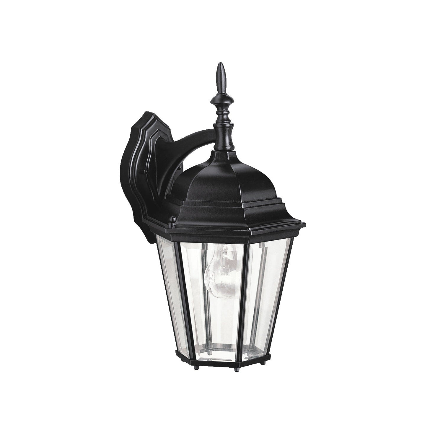 Kichler - 9655BK - One Light Outdoor Wall Mount - Madison - Black