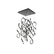 W.A.C. Lighting - PD-47813S-BK - LED Chandelier - Interlace - Black