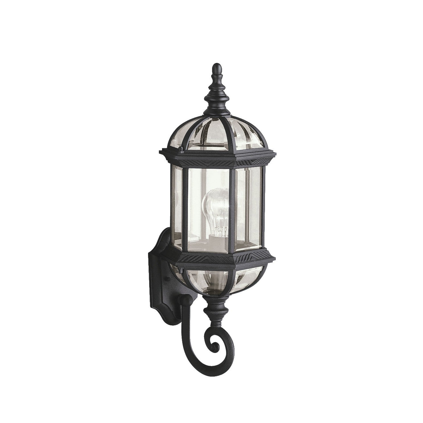 Kichler - 9736BK - One Light Outdoor Wall Mount - Barrie - Black