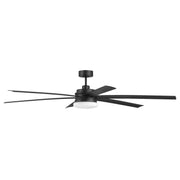 Craftmade - CLZ72FB6-NWF - 72" Ceiling Fan - Chilz 72" Ceiling Damp rated, no Wifi - Flat Black