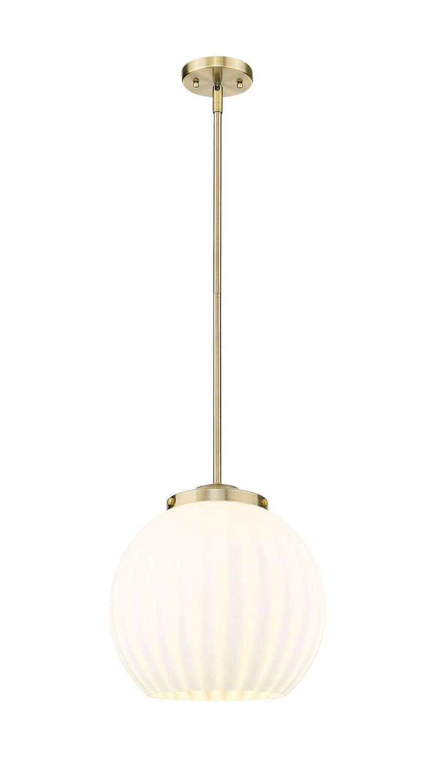 Innovations - 221-1S-AB-G1217-14WV - One Light Pendant - Essex - Antique Brass