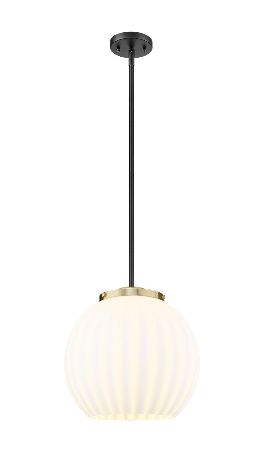 Innovations - 221-1S-BAB-G1217-14WV - One Light Pendant - Essex - Black Antique Brass