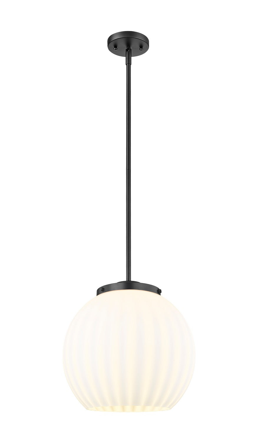 Innovations - 221-1S-BK-G1217-14WV - One Light Pendant - Essex - Matte Black