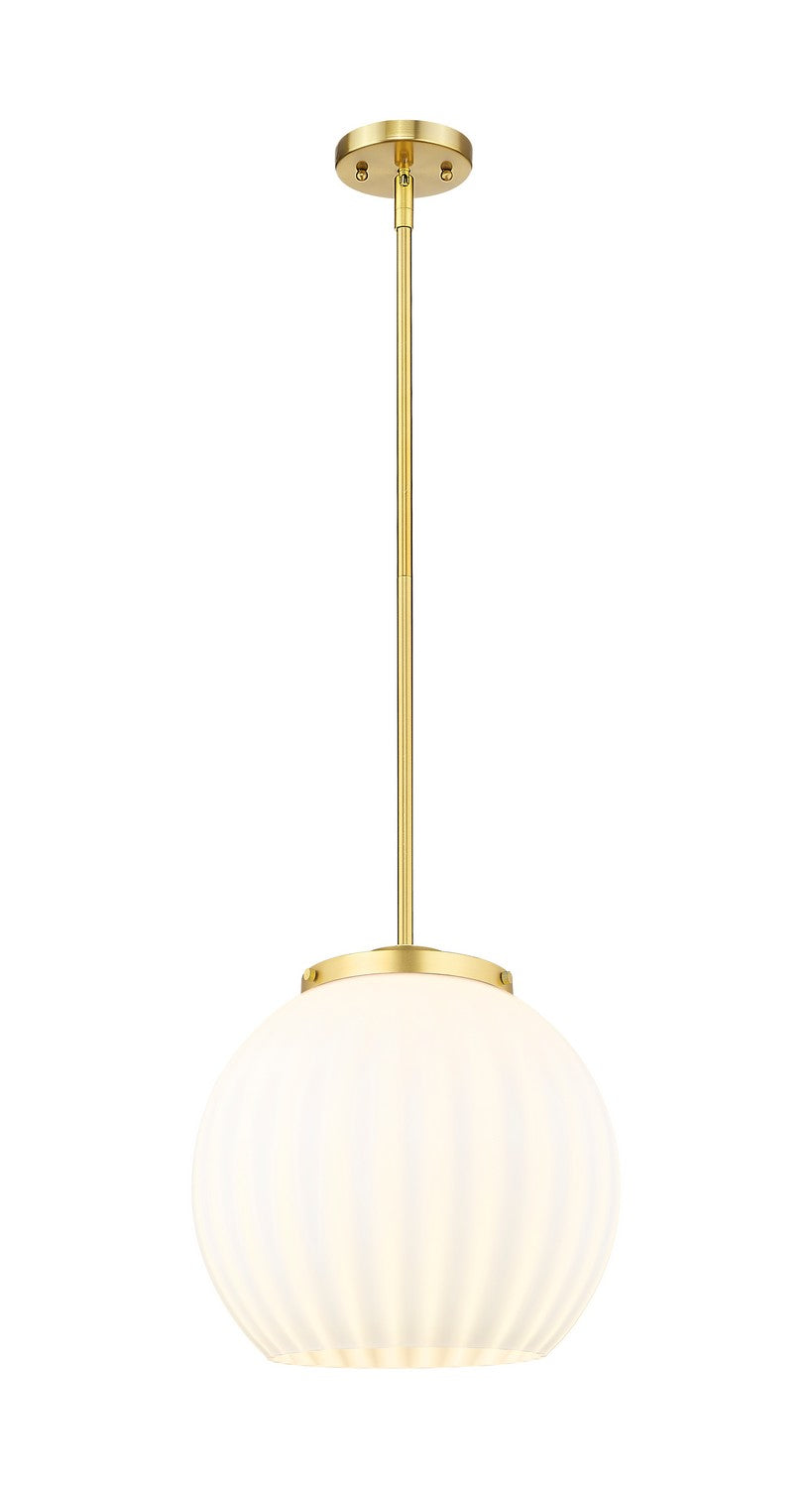 Innovations - 221-1S-SG-G1217-14WV - One Light Pendant - Essex - Satin Gold