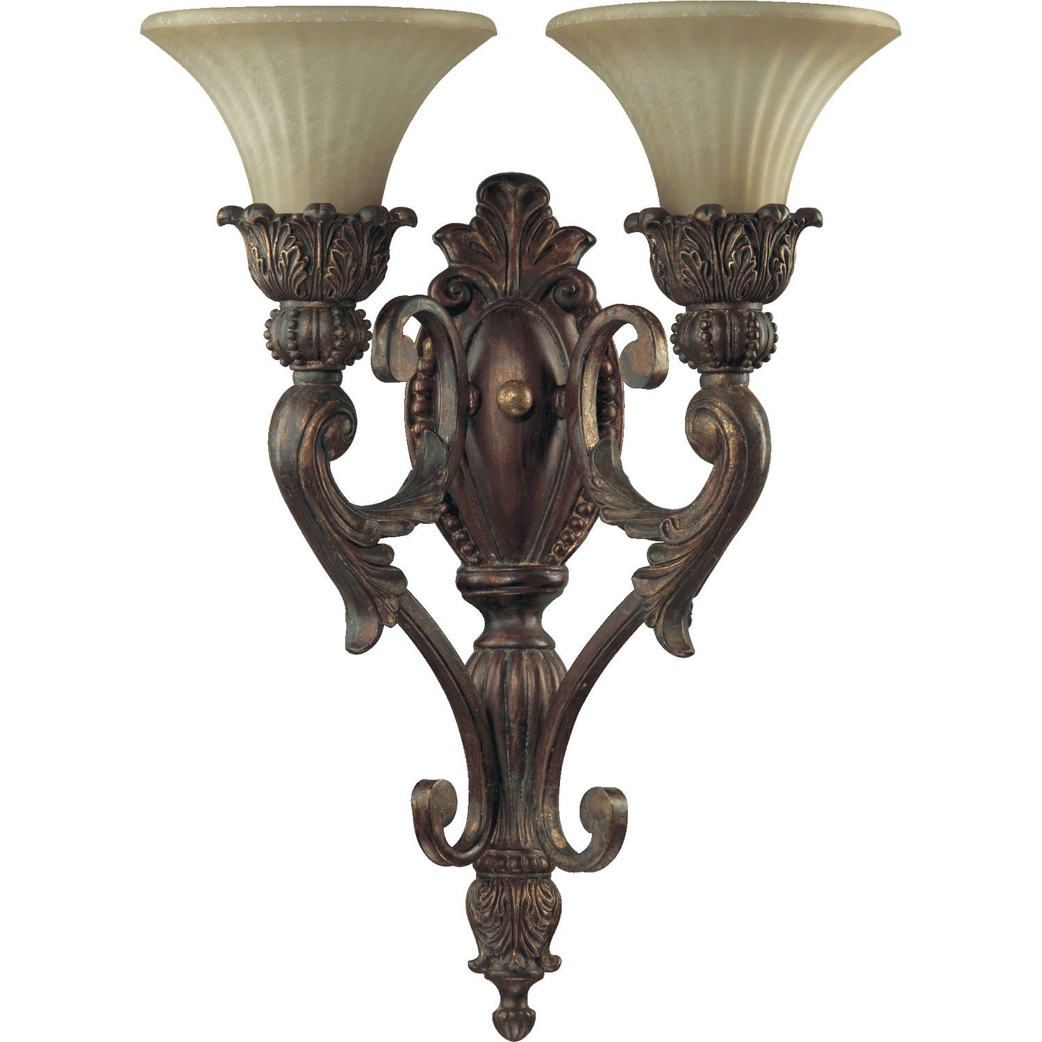 Quorum - 5530-2-88 - Two Light Wall Mount - Madeleine - Corsican Gold