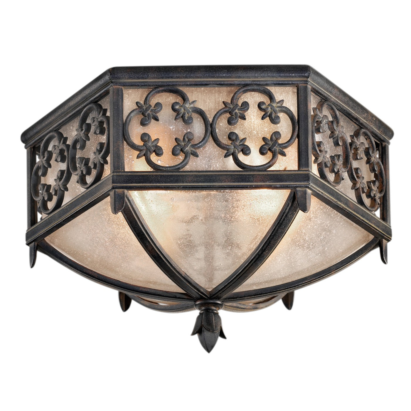 Fine Art Handcrafted Lighting - 324882ST - Two Light Outdoor Flush Mount - Costa del Sol - Black