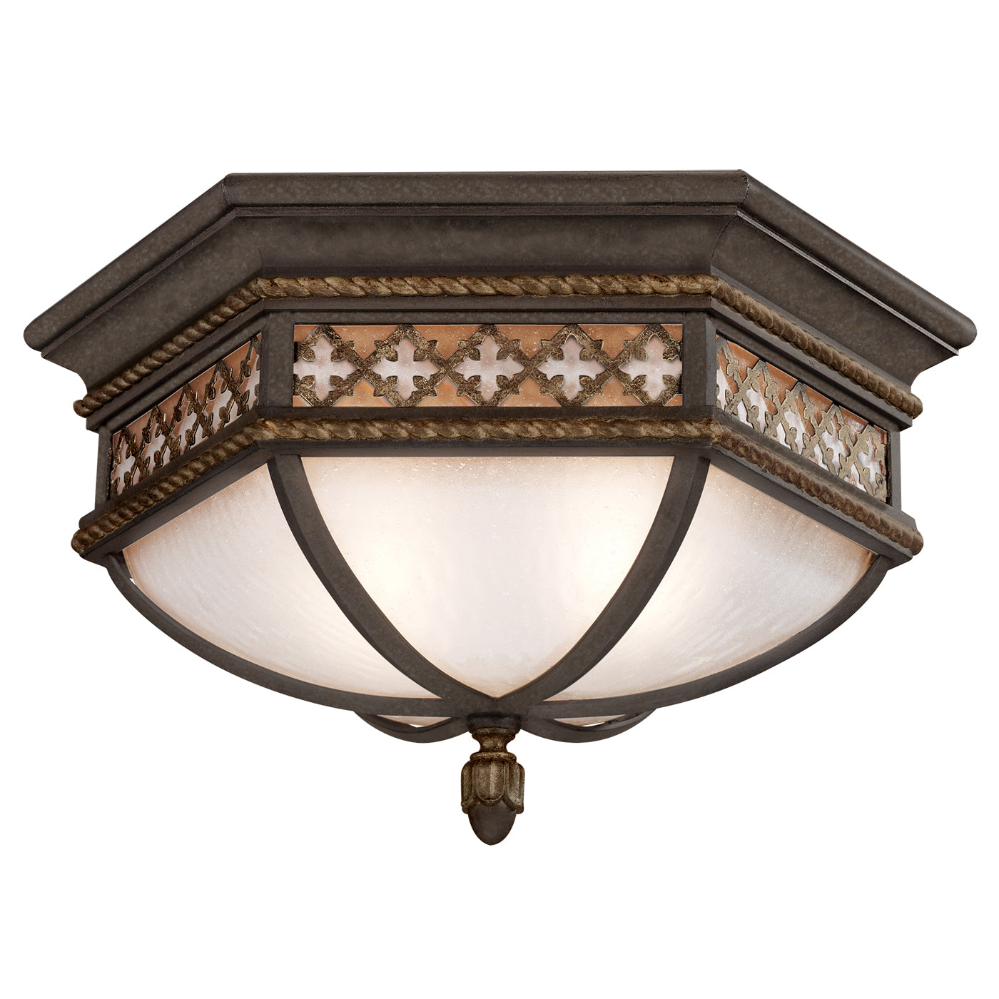 Fine Art Handcrafted Lighting - 403082ST - Two Light Outdoor Flush Mount - Chateau Outdoor - Bronze