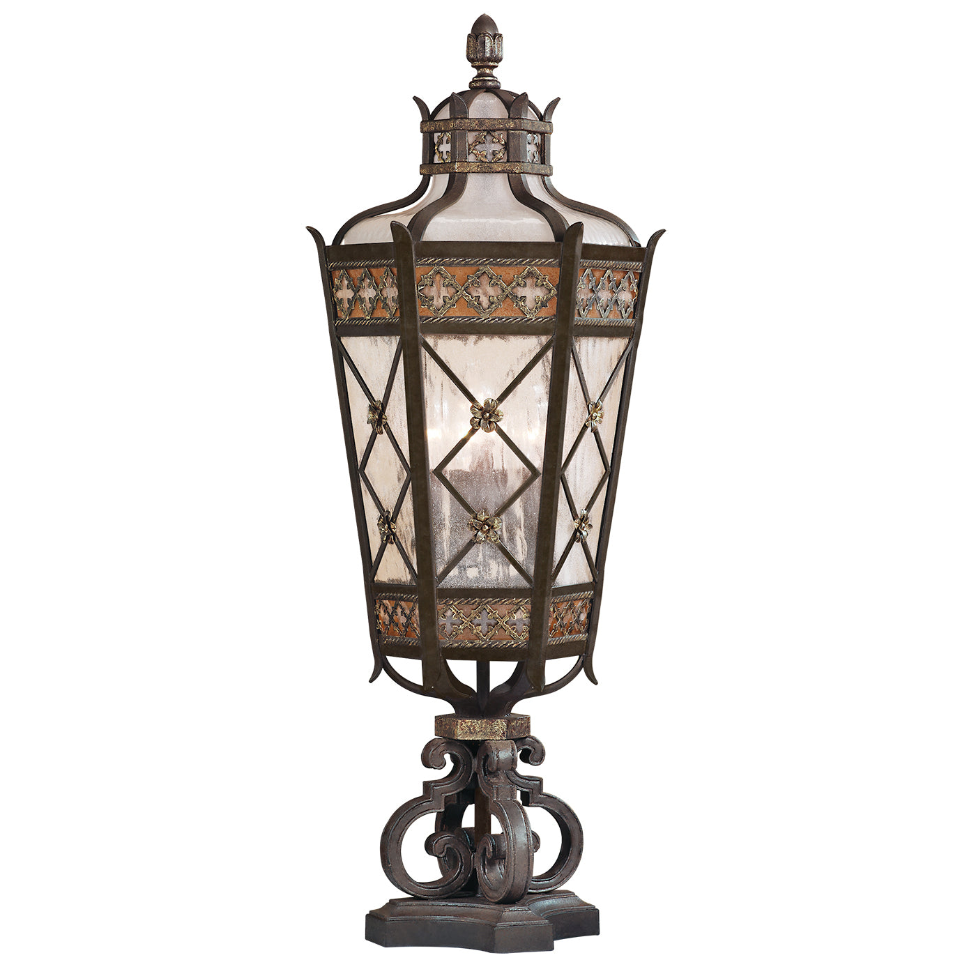 Fine Art Handcrafted Lighting - 403983ST - Five Light Outdoor Pier Mount - Chateau Outdoor - Bronze