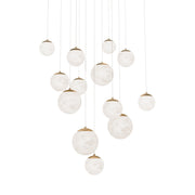 Modern Forms - PD-34413S-AB - LED Pendant - Pisces - Aged Brass