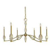 Framburg - 5660 BR - Six Light Chandelier - Vivian - Brushed Brass