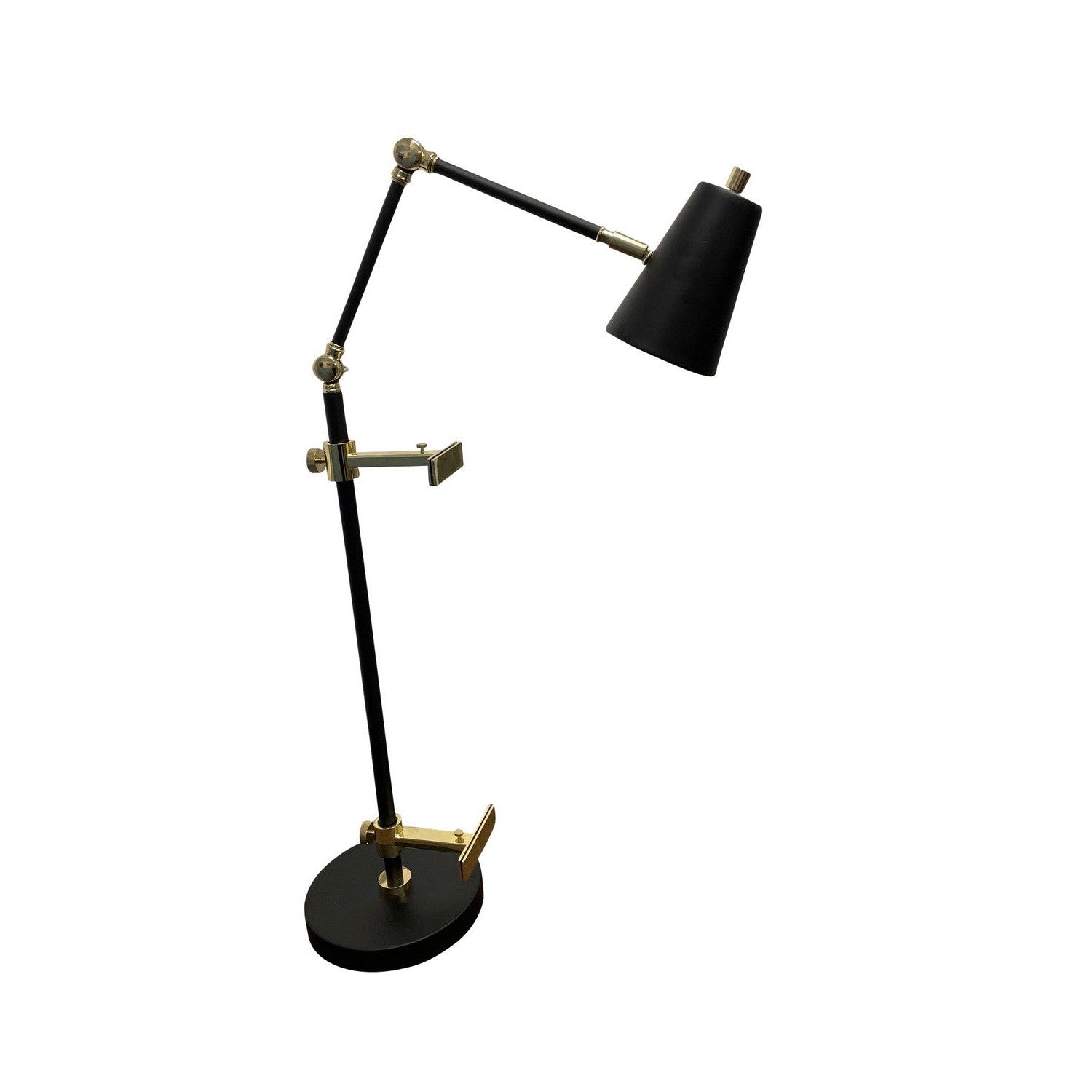 House of Troy - RN351-BLKPB - LED Task Lamp - River North - Black/Polished Brass