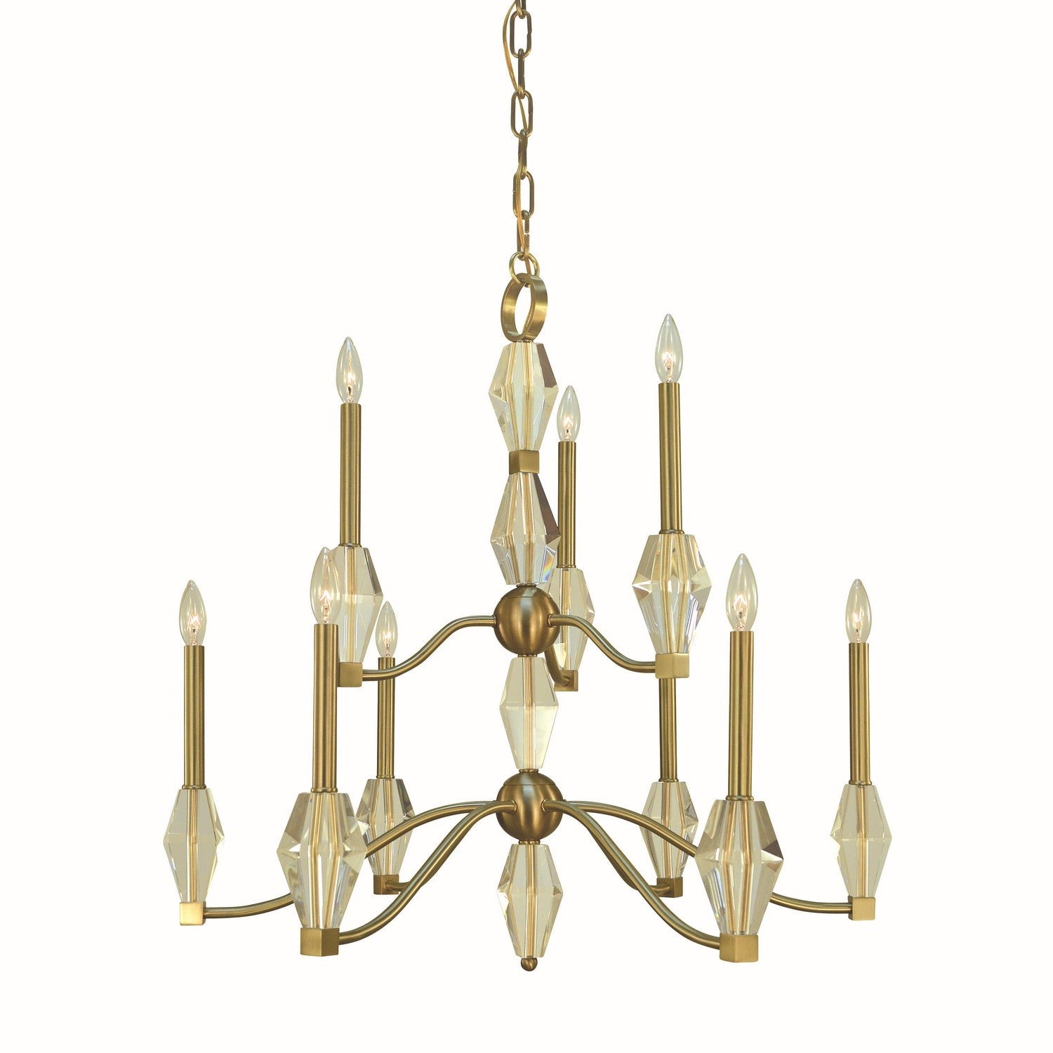 Framburg - 5669 BR - Nine Light Chandelier - Vivian - Brushed Brass