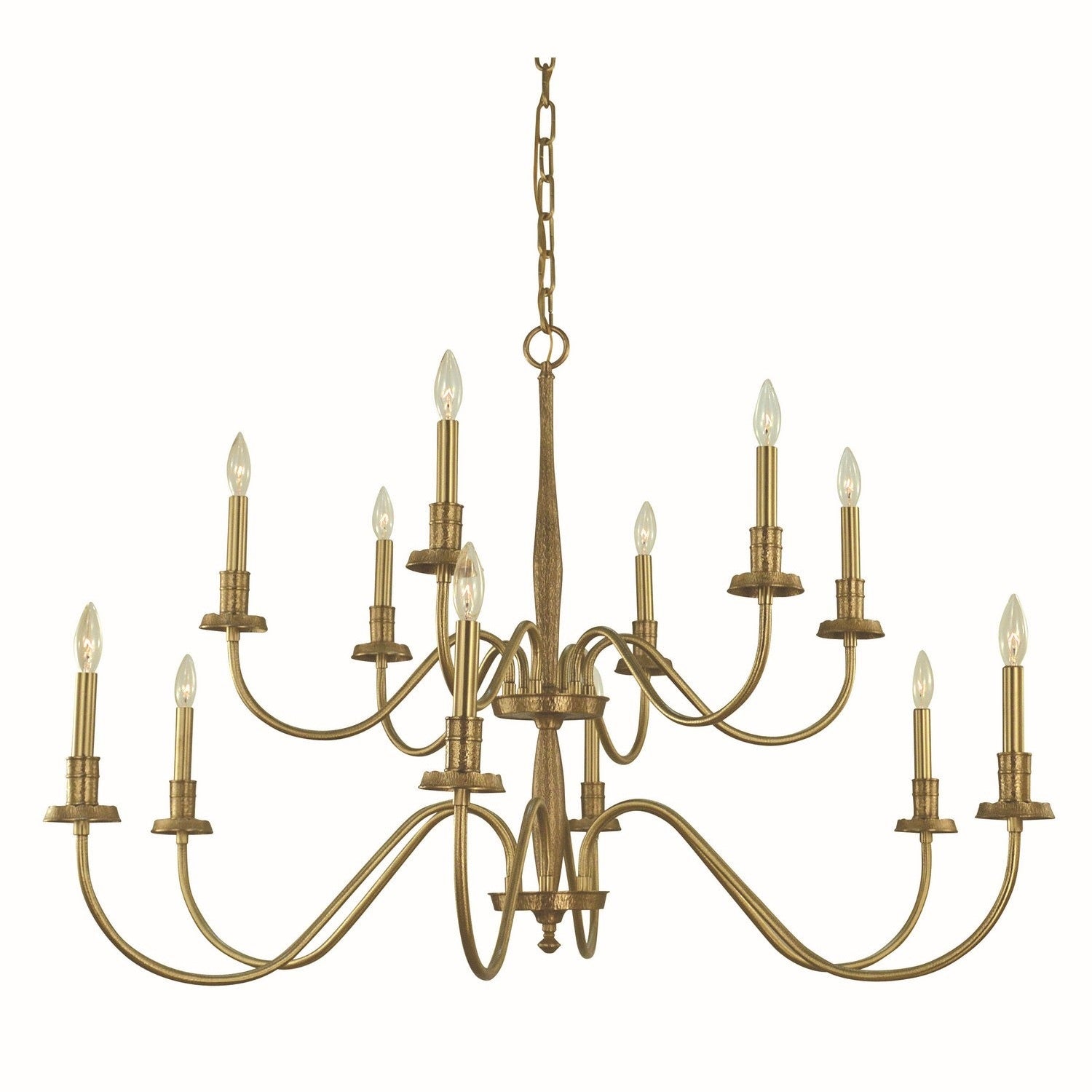 Framburg - 5780 BR - 12 Light Dining Chandelier - Matera - Brushed Brass