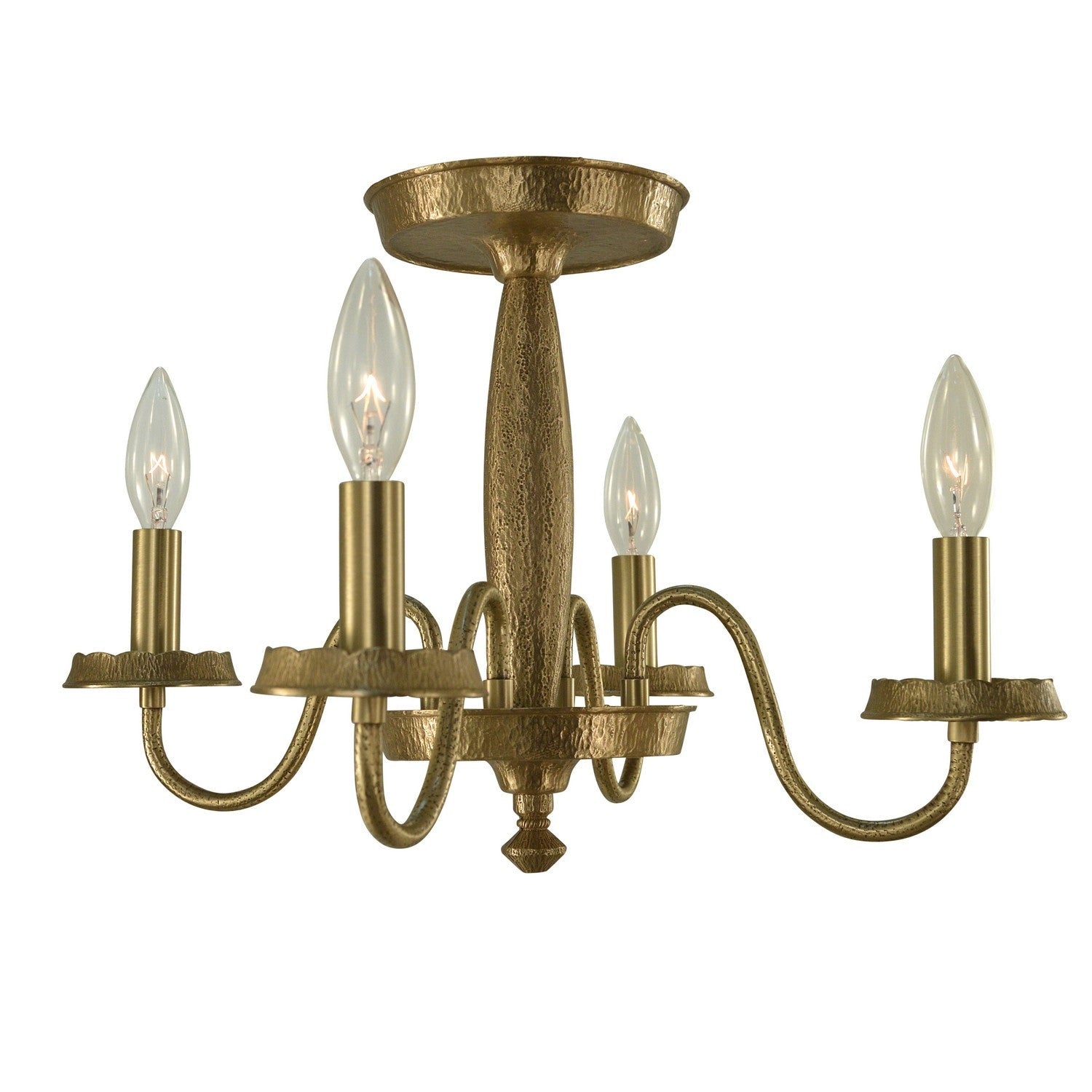 Framburg - 5782 BR - Four Light Semi-Flush Mount - Matera - Brushed Brass