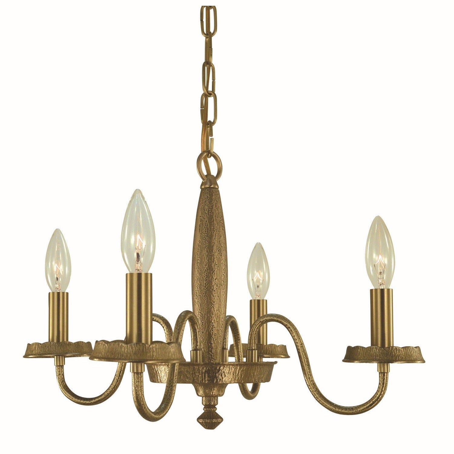 Framburg - 5784 BR - Four Light Chandelier - Matera - Brushed Brass