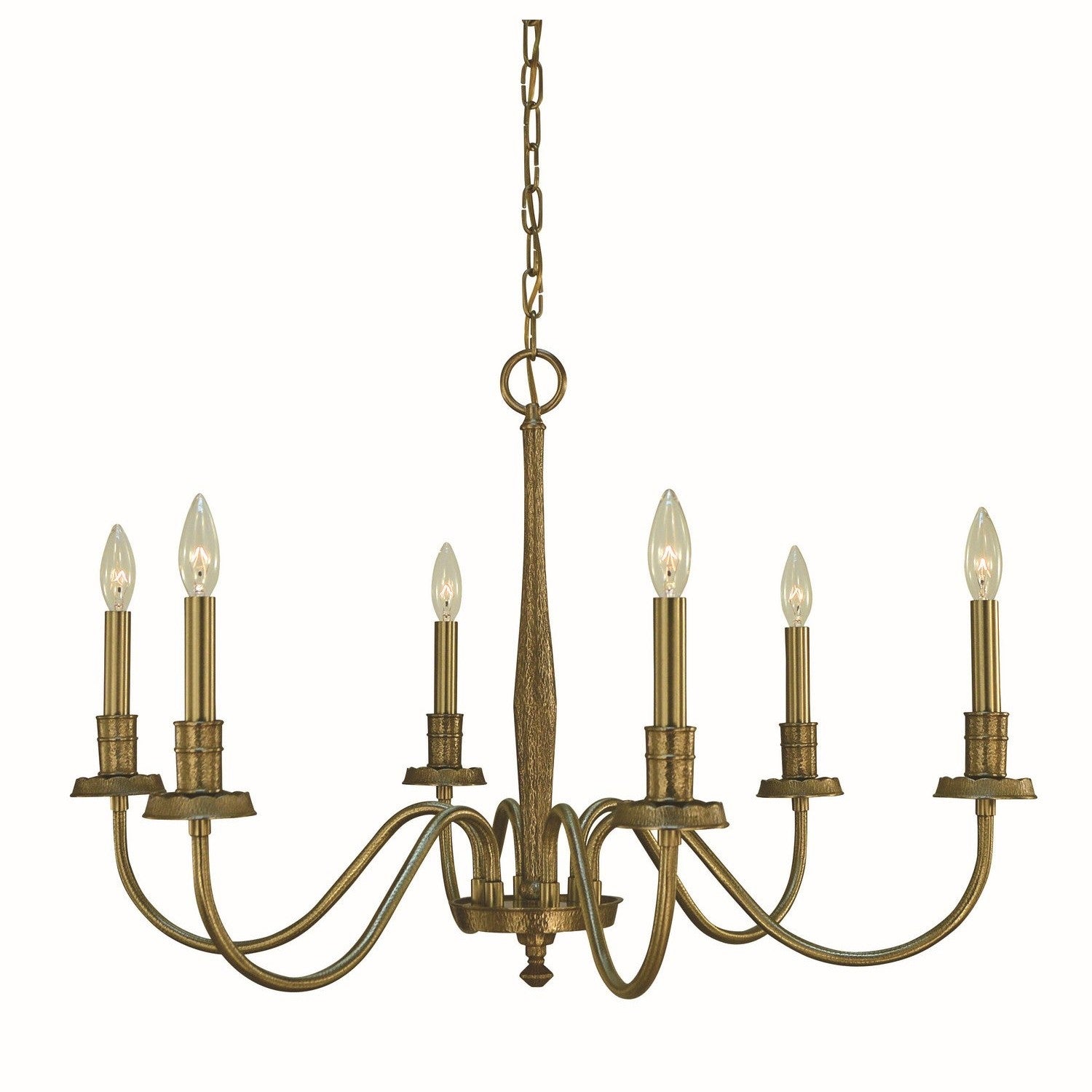 Framburg - 5786 BR - Six Light Chandelier - Matera - Brushed Brass