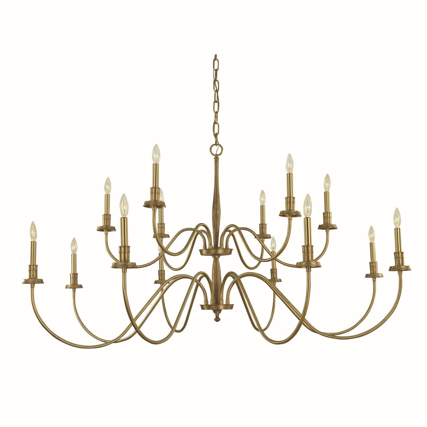 Framburg - 5788 BR - 14 Light Foyer Chandelier - Matera - Brushed Brass