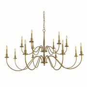 Framburg - 5788 BR - 14 Light Foyer Chandelier - Matera - Brushed Brass