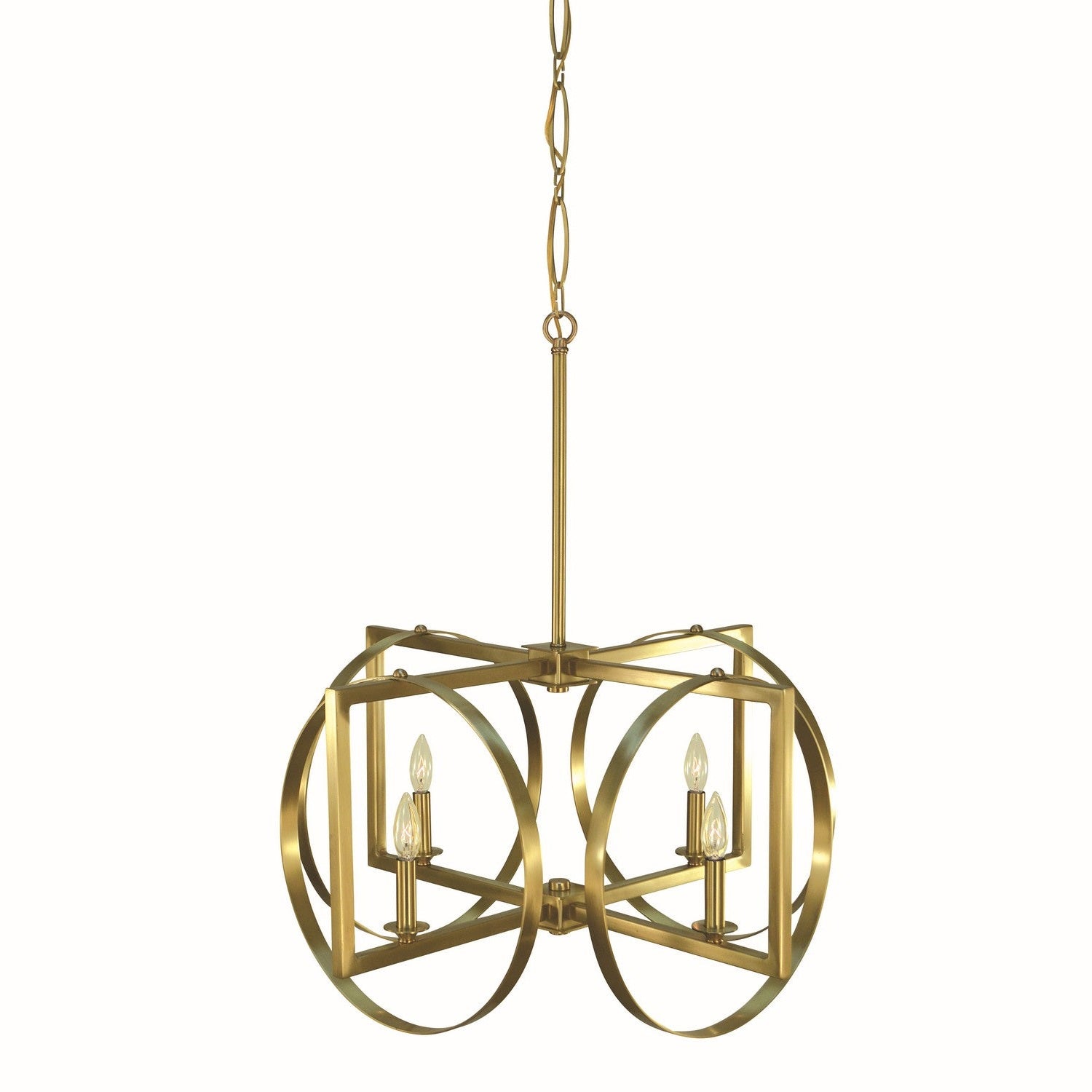 Framburg - 5862 BR - Four Light Chandelier - Olivia - Brushed Brass