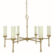 Framburg - 5880 BR - Six Light Chandelier - Emily - Brushed Brass