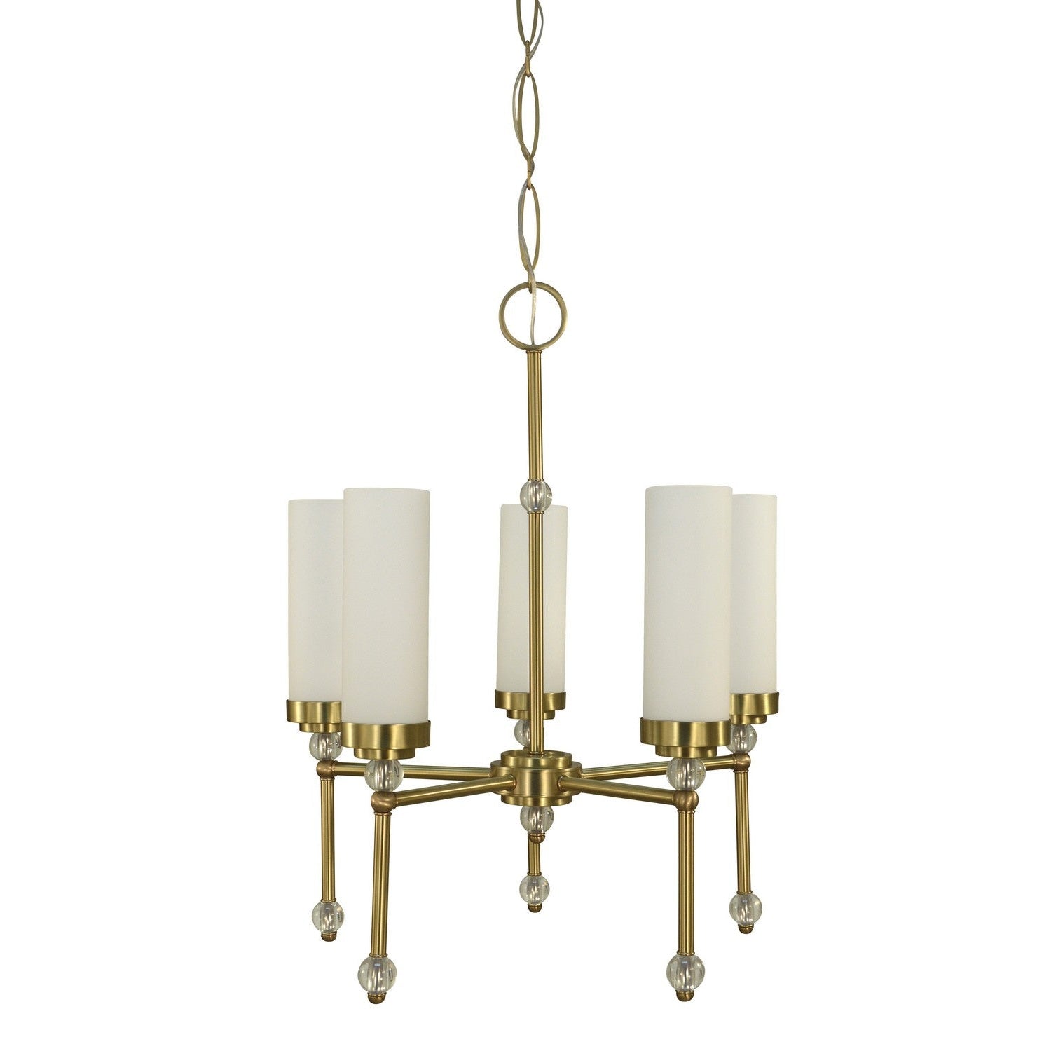 Framburg - 5885 BR - Five Light Chandelier - Emily - Brushed Brass