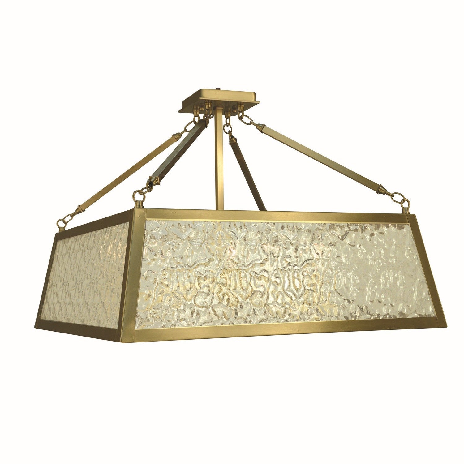 Framburg - 5898 BR - Five Light Semi-Flush Mount - Avery - Brushed Brass