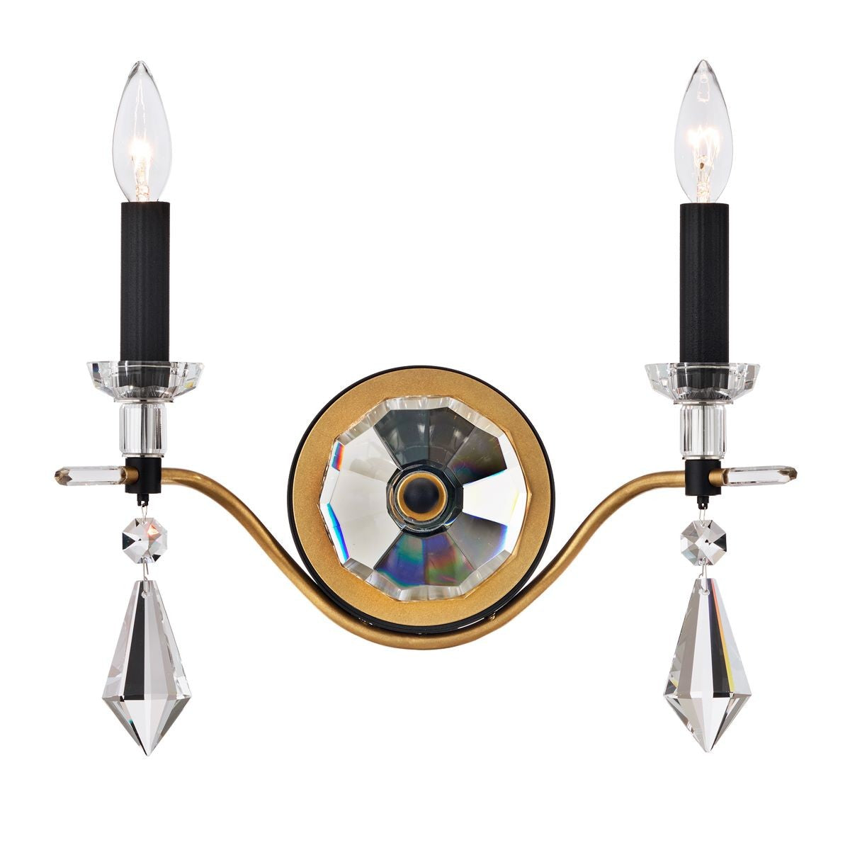 Schonbek - S5602-709/18R - Two Light Wall Sconce - Tempest - Soft Gold/Black