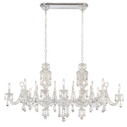 Schonbek - S6912-40R - 12 Light Linear Chandelier - Sterling Linear - Polished Silver